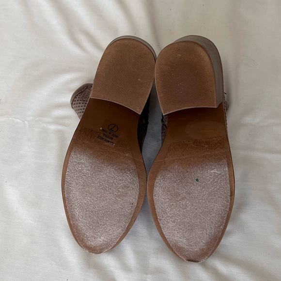 Suede Taupe Booties - Picture 7 of 9